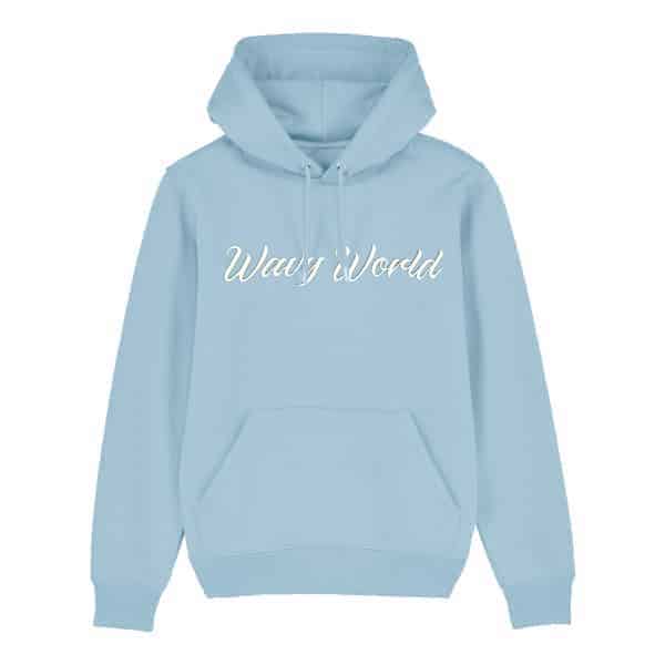 Wavy World Serene Blue Hoodie